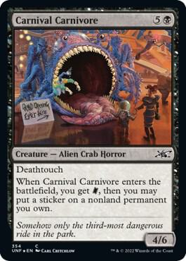 Carnival Carnivore Galaxy Foil 354 (Unfinity)  - Foil | Good Games Adelaide SA