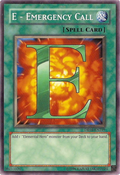 E - Emergency Call [DR04-EN219] Common | Good Games Adelaide SA