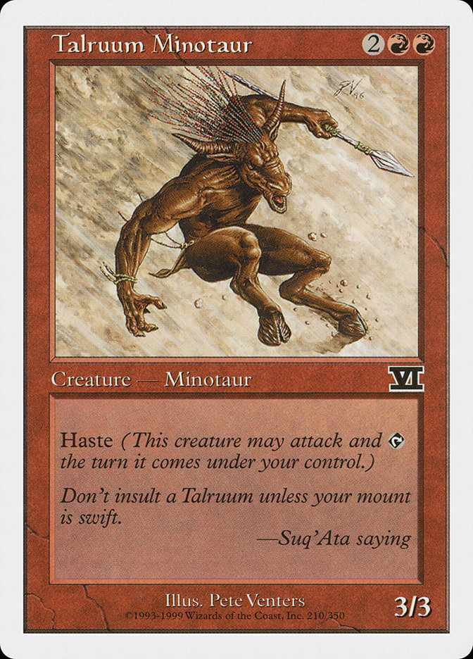 Talruum Minotaur 210 (Classic Sixth Edition)  | Good Games Adelaide SA