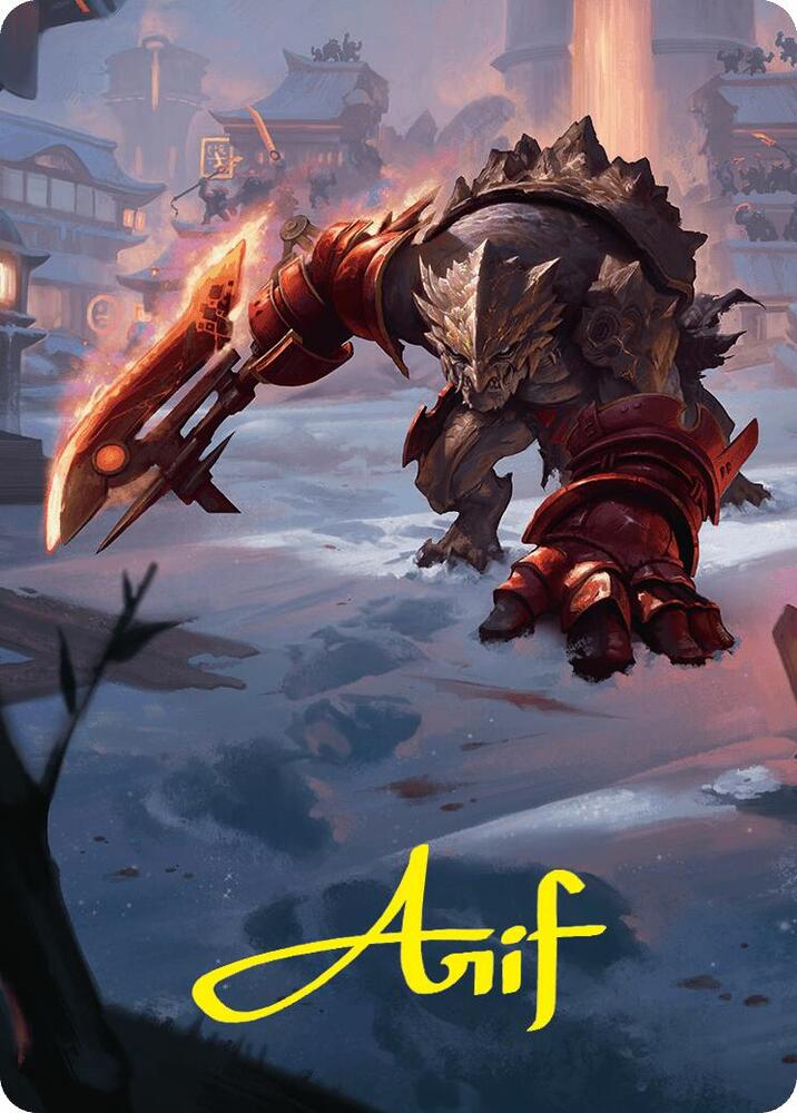 Searslicer Goblin Art Card 39 54 Gold Stamped Signature 39 (Art Series: Foundations)  | Good Games Adelaide SA