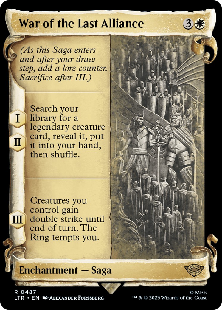 War of the Last Alliance [The Lord of the Rings: Tales of Middle-Earth Showcase Scrolls] | Good Games Adelaide SA