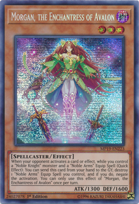 Morgan, the Enchantress of Avalon [MP19-EN223] Prismatic Secret Rare | Good Games Adelaide SA