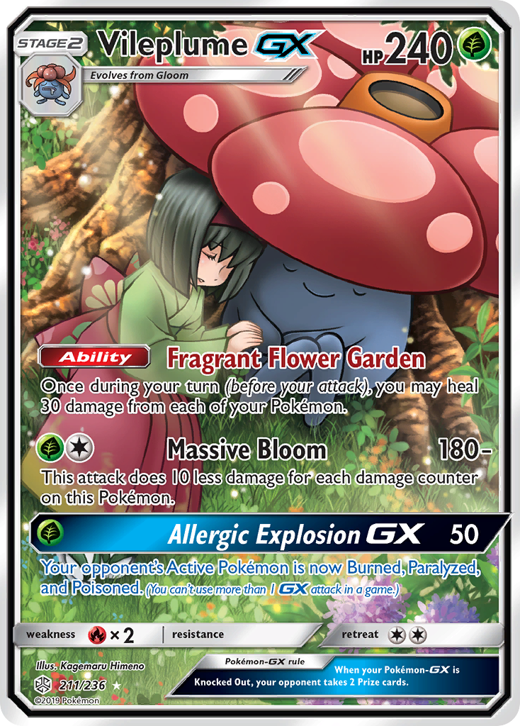 Vileplume GX (211/236) [Sun & Moon: Cosmic Eclipse] | Good Games Adelaide SA