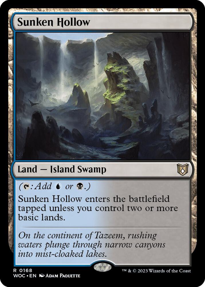 Sunken Hollow 168 (Commander: Wilds of Eldraine)  | Good Games Adelaide SA
