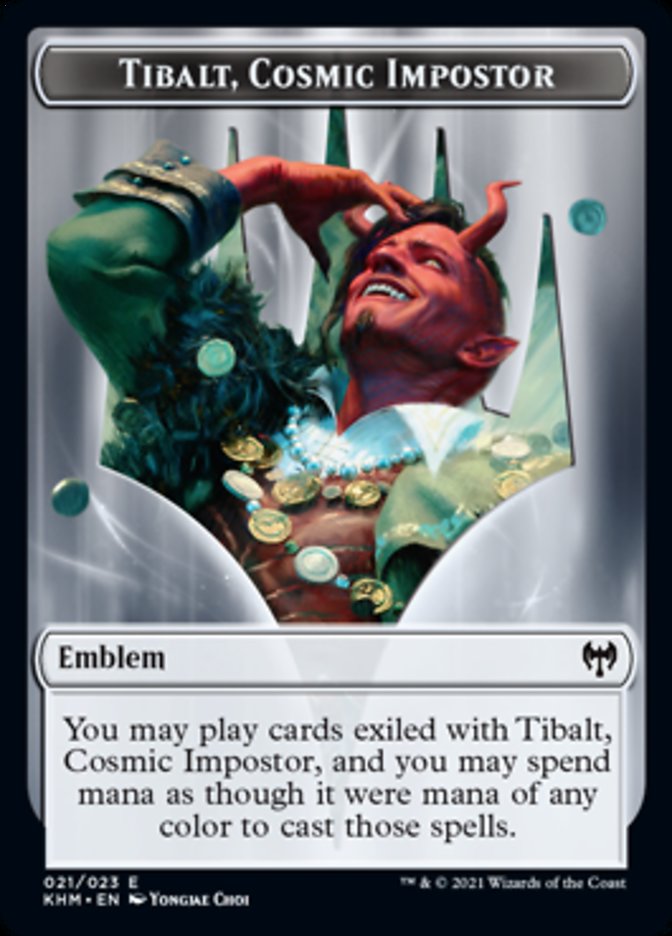 Emblem - Tibalt, Cosmic Impostor [Kaldheim] | Good Games Adelaide SA