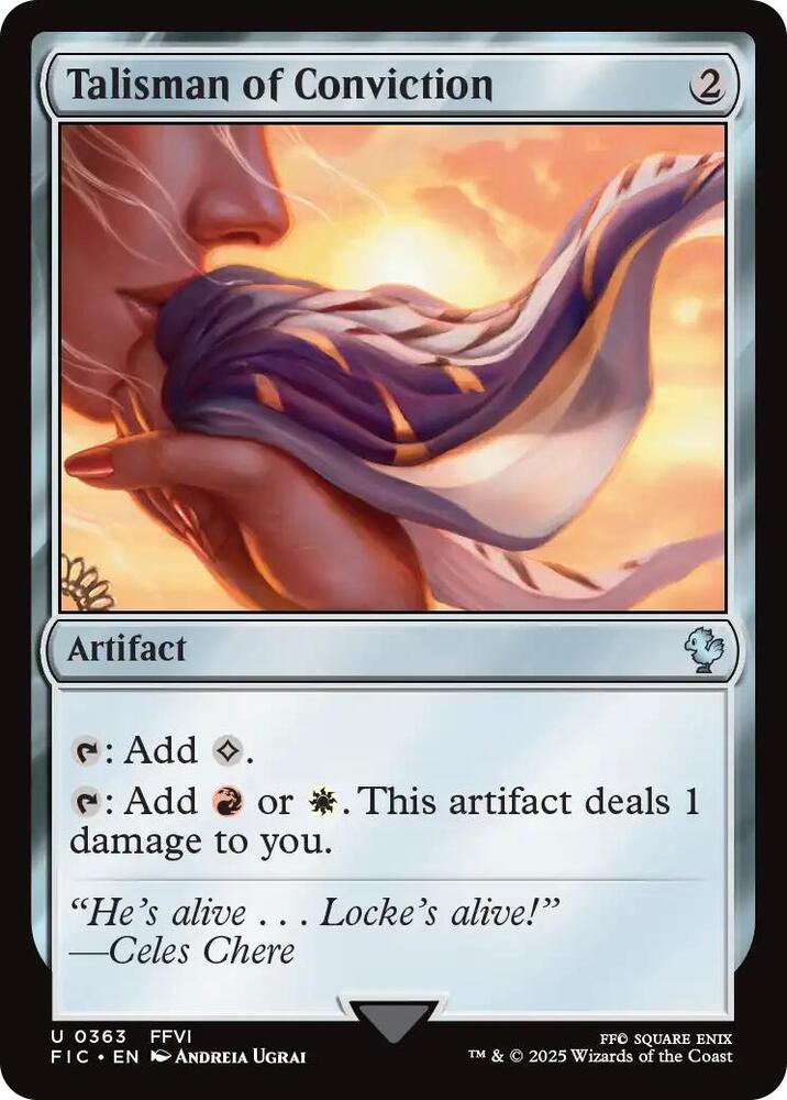 Talisman of Conviction 363 (Commander: FINAL FANTASY)  - Foil | Good Games Adelaide SA