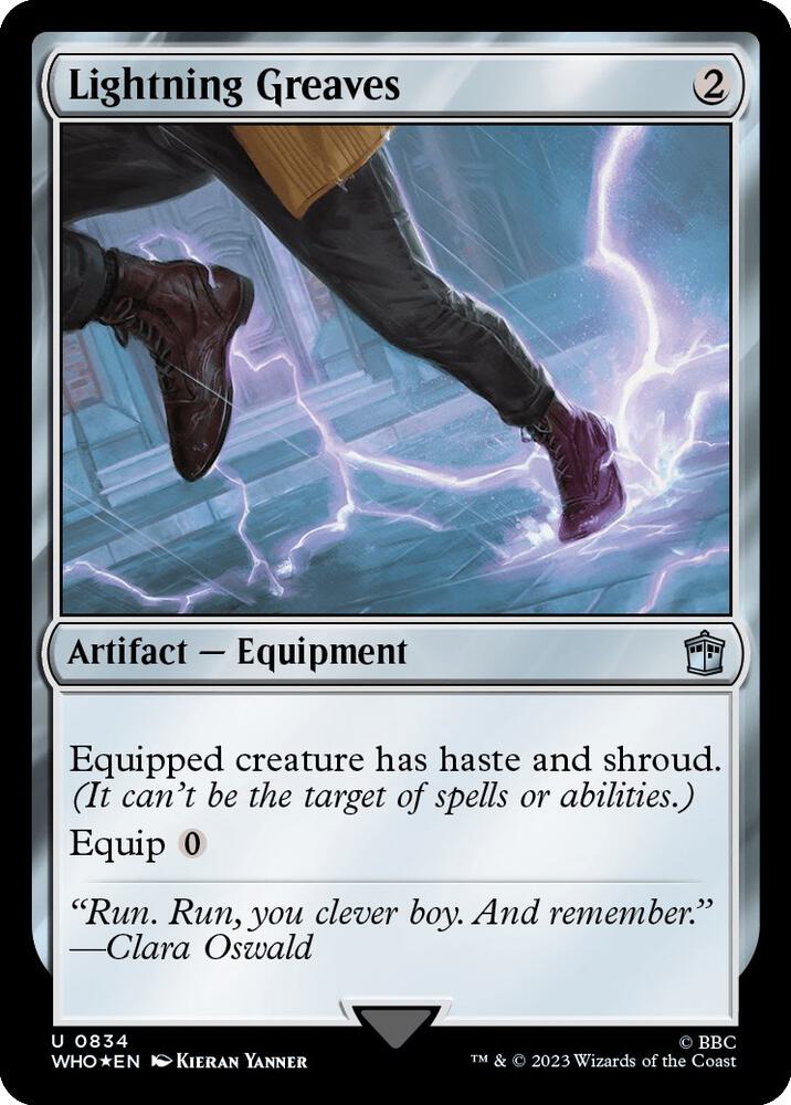 Lightning Greaves 834 (Universes Beyond: Doctor Who)  - Foil | Good Games Adelaide SA