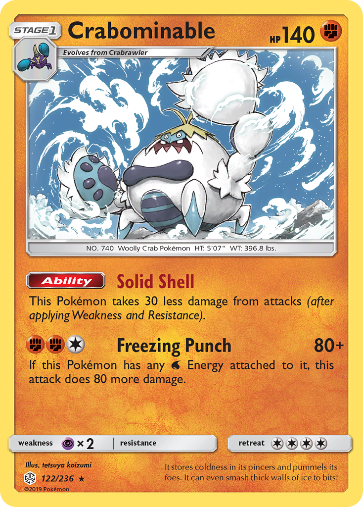 Crabominable (122/236) [Sun & Moon: Cosmic Eclipse] | Good Games Adelaide SA