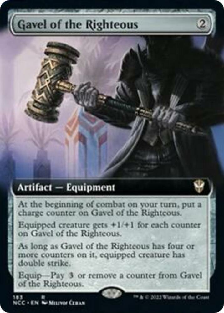 Gavel of the Righteous Extended Art 183 (Commander: Streets of New Capenna)  | Good Games Adelaide SA