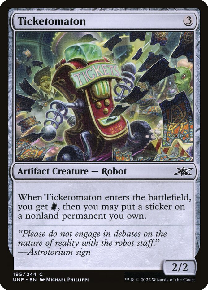 Ticketomaton 195 (Unfinity)  - Foil | Good Games Adelaide SA