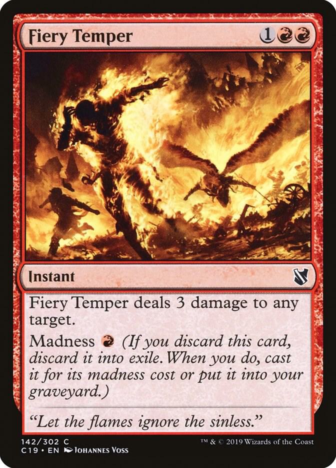 Fiery Temper 142 (Commander 2019)  | Good Games Adelaide SA