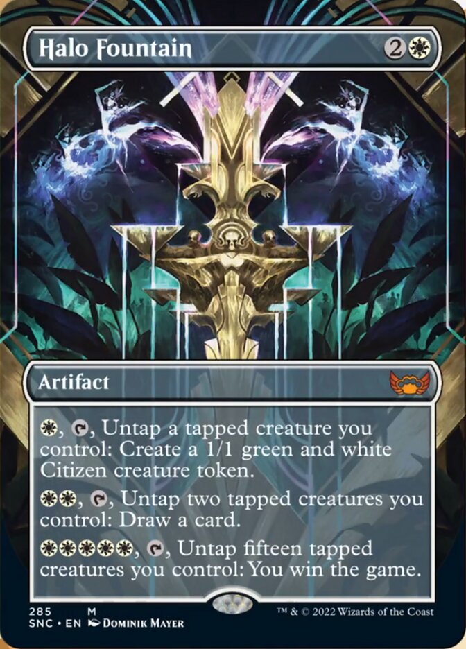 Halo Fountain (Borderless Alternate Art) [Streets of New Capenna] | Good Games Adelaide SA