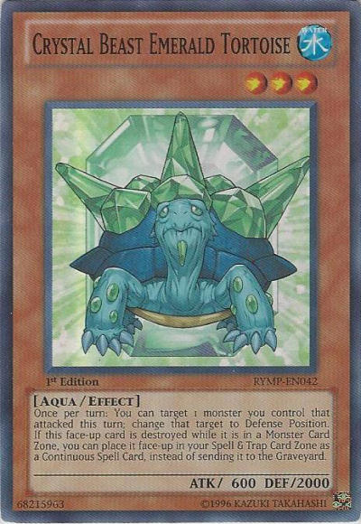 Crystal Beast Emerald Tortoise [RYMP-EN042] Super Rare | Good Games Adelaide SA