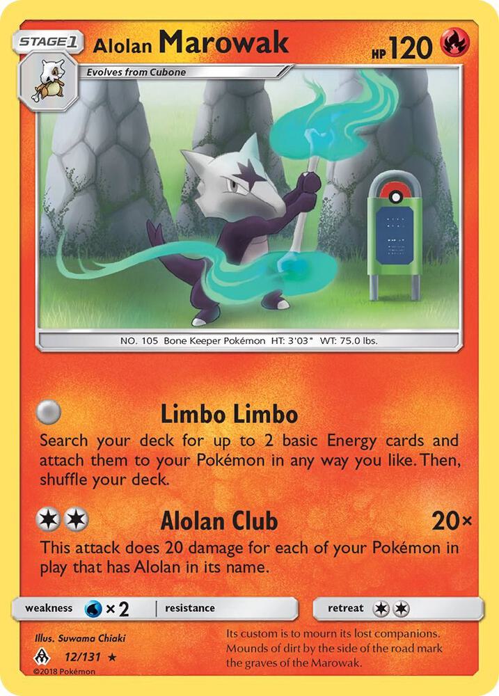 Alolan Marowak 12/131 (SM - Forbidden Light)  | Good Games Adelaide SA
