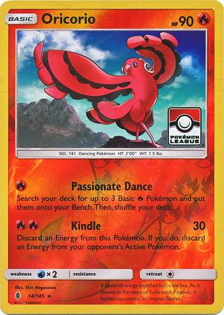 Oricorio (14/145) (League Promo) [Sun & Moon: Guardians Rising] | Good Games Adelaide SA