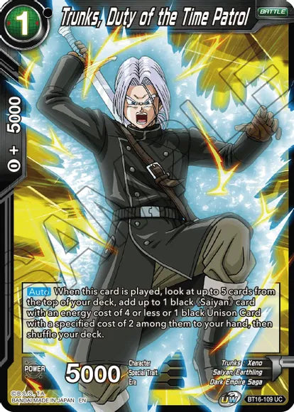 Trunks, Duty of the Time Patrol [BT16-109] | Good Games Adelaide SA