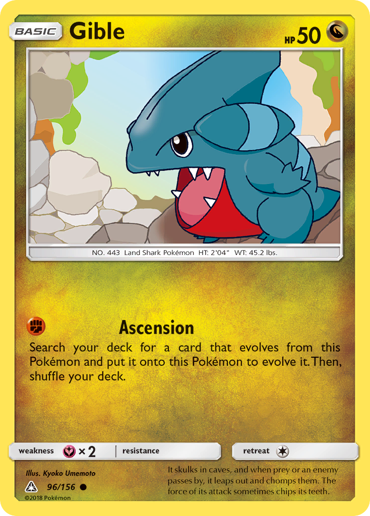 Gible (96/156) [Sun & Moon: Ultra Prism] | Good Games Adelaide SA