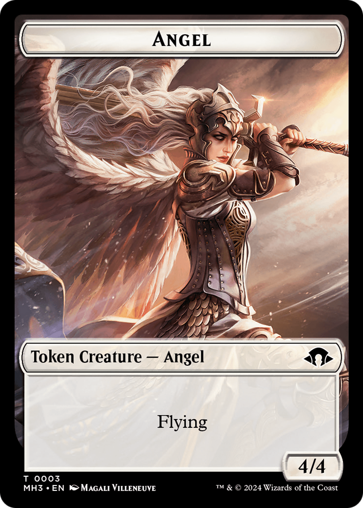 Phyrexian Germ // Angel Double-Sided Token [Modern Horizons 3 Tokens] | Good Games Adelaide SA