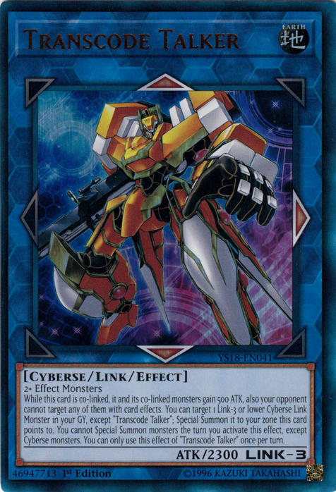 Transcode Talker [YS18-EN041] Ultra Rare | Good Games Adelaide SA