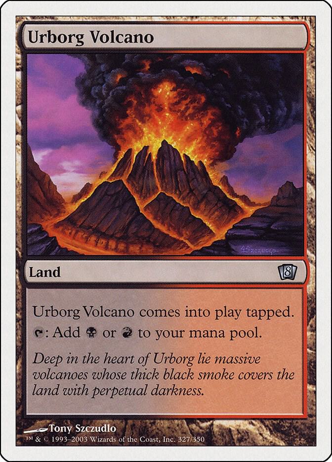 Urborg Volcano 327 (8th Edition)  - Foil | Good Games Adelaide SA