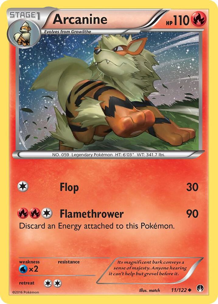 Arcanine 11/122 (XY - BREAKpoint)  | Good Games Adelaide SA