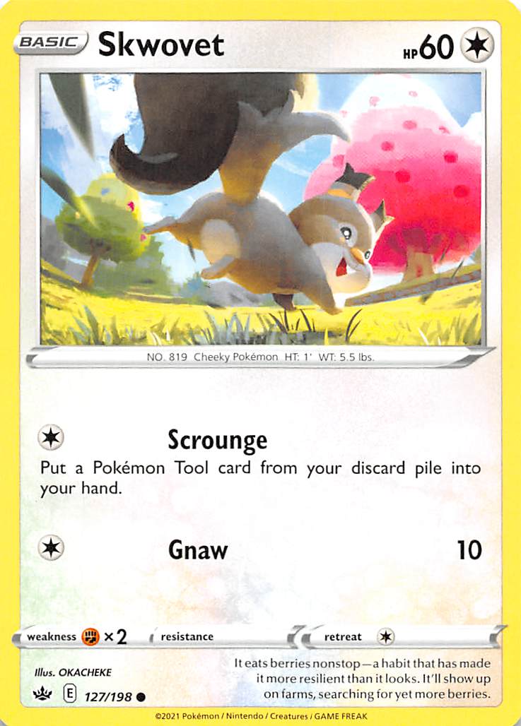 Skwovet (127/198) [Sword & Shield: Chilling Reign] | Good Games Adelaide SA