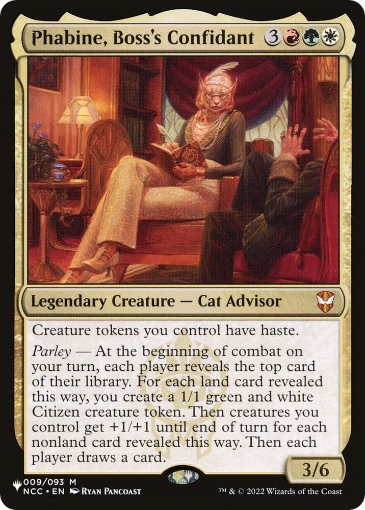 Phabine Bosss Confidant 009/093 (The List Reprints)  | Good Games Adelaide SA