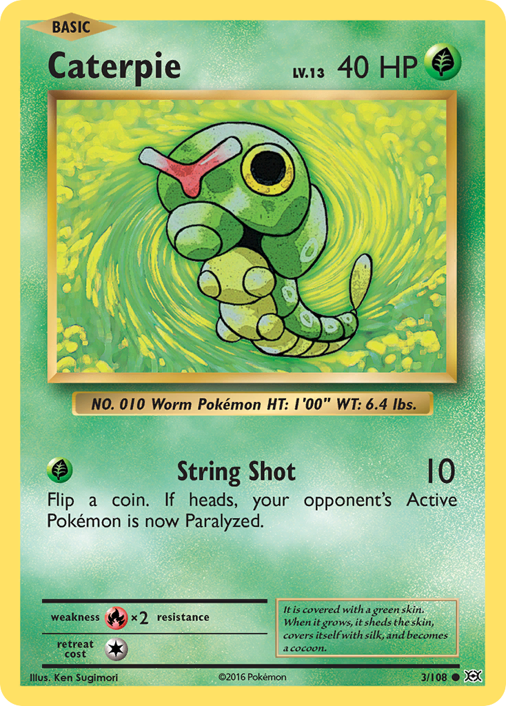 Caterpie (3/108) [XY: Evolutions] | Good Games Adelaide SA