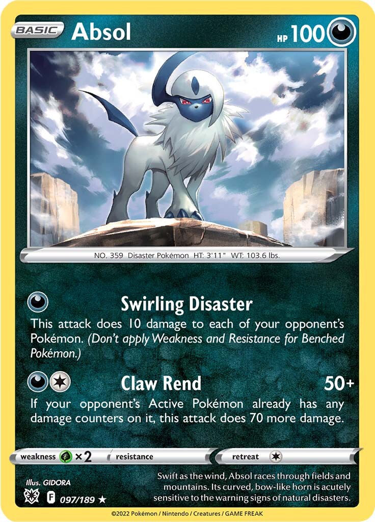 Absol (097/189) (Theme Deck Exclusive) [Sword & Shield: Astral Radiance] | Good Games Adelaide SA