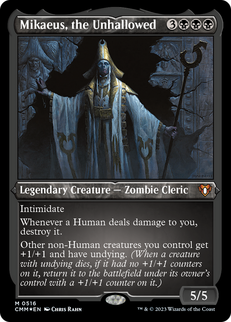 Mikaeus, the Unhallowed (Foil Etched) [Commander Masters] | Good Games Adelaide SA