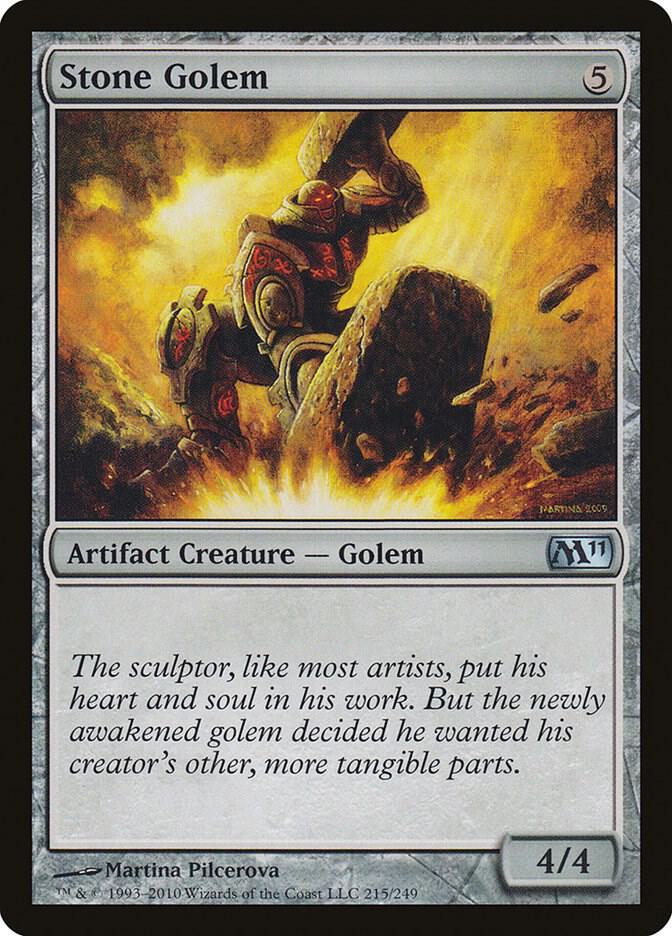 Stone Golem 215 (Magic 2011 (M11))  - Foil | Good Games Adelaide SA
