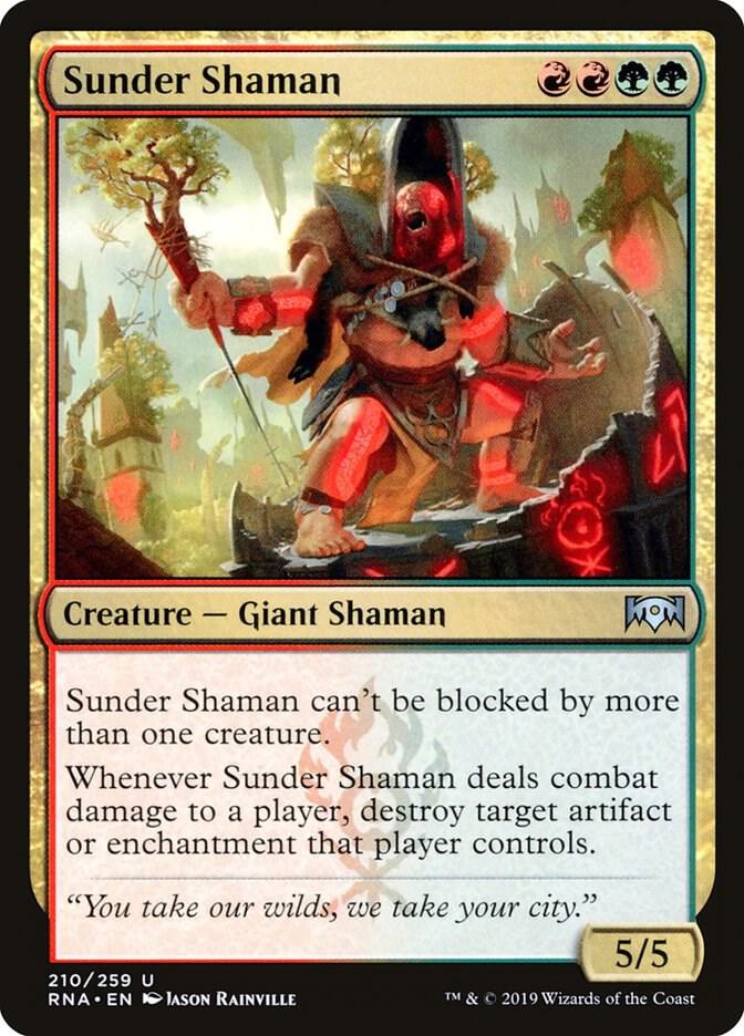 Sunder Shaman 210 (Ravnica Allegiance)  - Foil | Good Games Adelaide SA