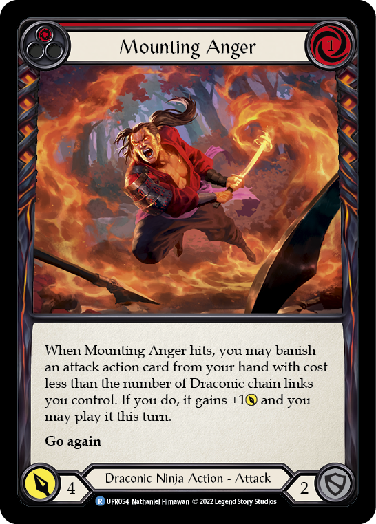 Mounting Anger (Red) [UPR054] (Uprising)  Rainbow Foil | Good Games Adelaide SA