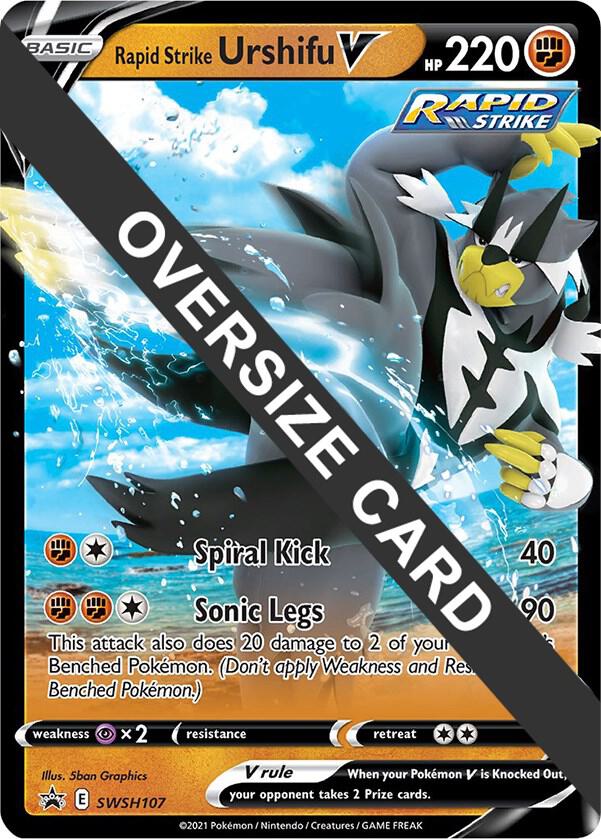 Rapid Strike Urshifu V SWSH107 SWSH107 (Jumbo Cards)  - Holofoil | Good Games Adelaide SA