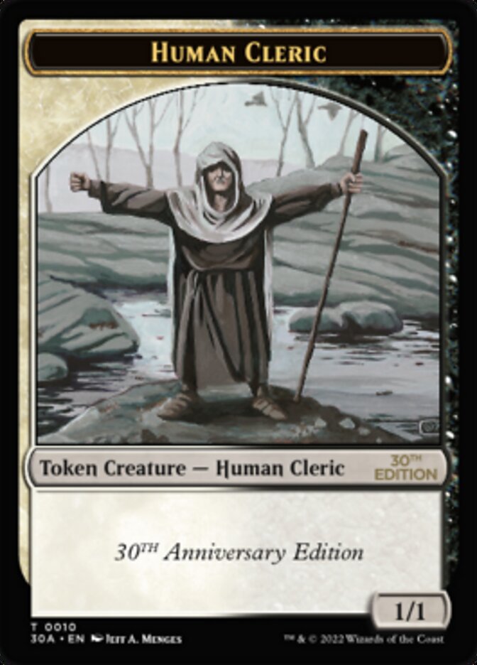 Human Cleric Token [30th Anniversary Tokens] | Good Games Adelaide SA