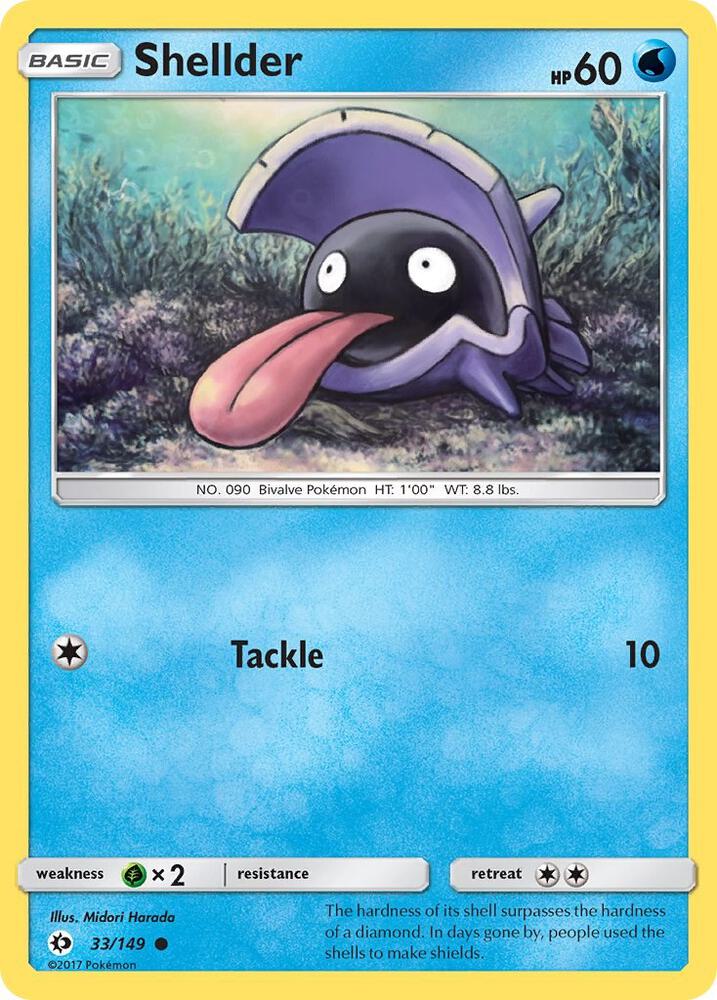 Shellder 33/149 (SM Base Set)  | Good Games Adelaide SA