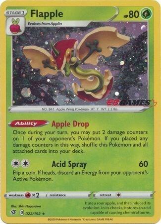 Flapple EB Games Exclusive 022/192 (Miscellaneous Cards & Products)  - Holofoil | Good Games Adelaide SA