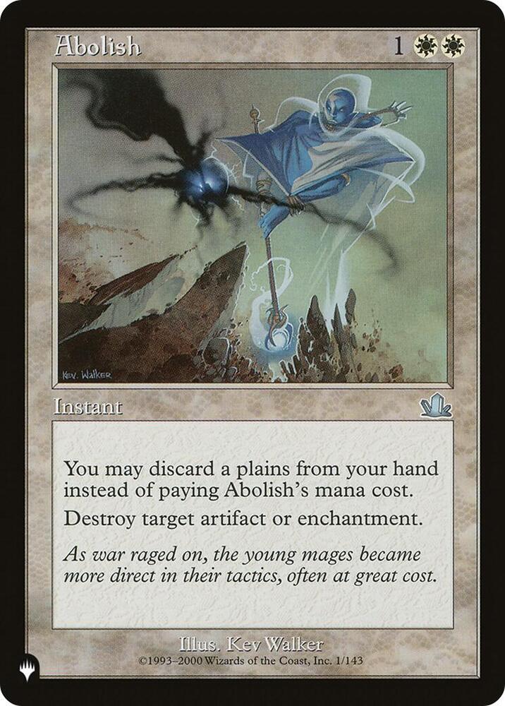 Abolish 1/143 (The List Reprints)  | Good Games Adelaide SA