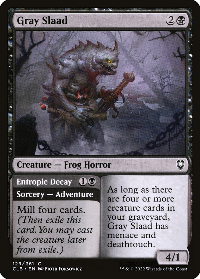 Gray Slaad // Entropic Decay 129 (Commander Legends: Battle for Baldur's Gate)  - Foil | Good Games Adelaide SA
