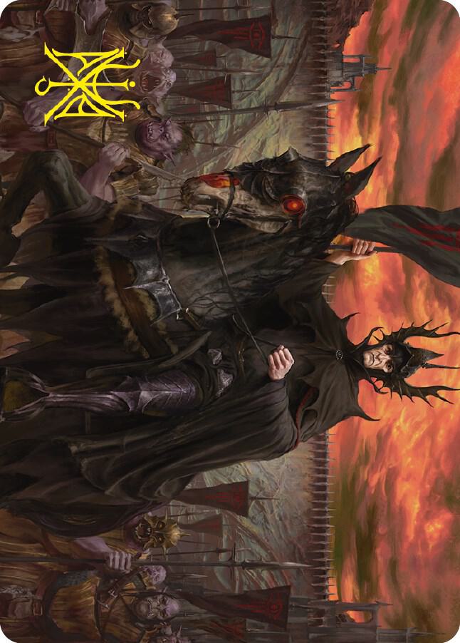 The Mouth of Sauron Art Card Gold Stamped Signature 18 (Art Series: Universes Beyond: The Lord of the Rings: Tales of Middle-earth)  | Good Games Adelaide SA