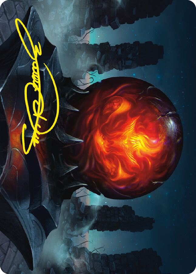 Commanders Sphere Art Card Gold Stamped Signature 75 (Art Series: Universes Beyond: The Lord of the Rings: Tales of Middle-earth)  | Good Games Adelaide SA