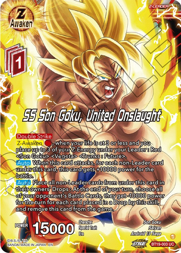SS Son Goku, United Onslaught (BT19-003) [Fighter's Ambition] | Good Games Adelaide SA