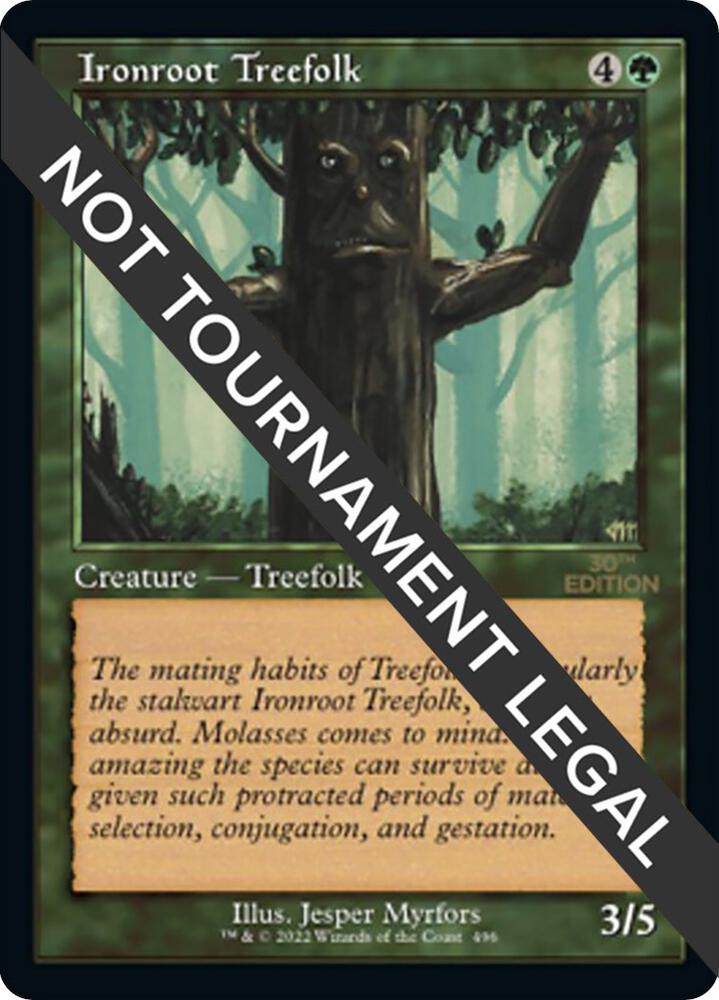 Ironroot Treefolk Retro Frame 496/594 (30th Anniversary Edition)  | Good Games Adelaide SA