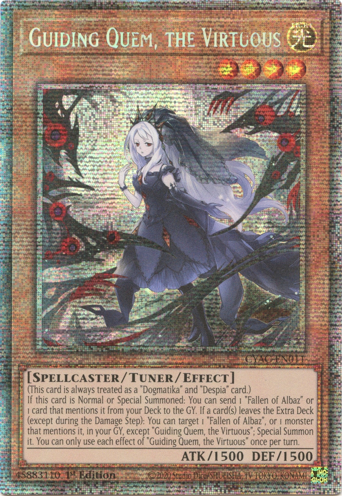 Guiding Quem, the Virtuous [CYAC-EN011] Starlight Rare | Good Games Adelaide SA