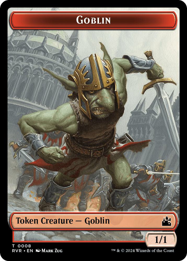 Goblin 0008 Angel 0002 Double Sided Token 8 // 2 (Ravnica Remastered)  - Foil | Good Games Adelaide SA