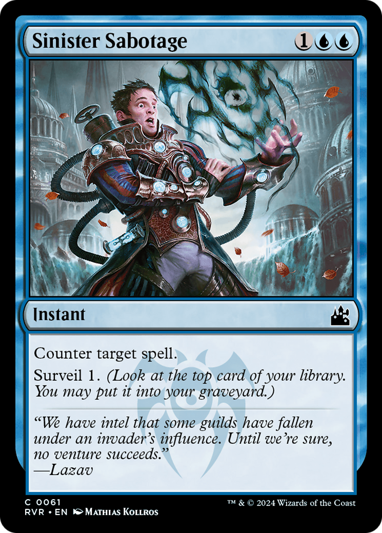 Sinister Sabotage [Ravnica Remastered] | Good Games Adelaide SA