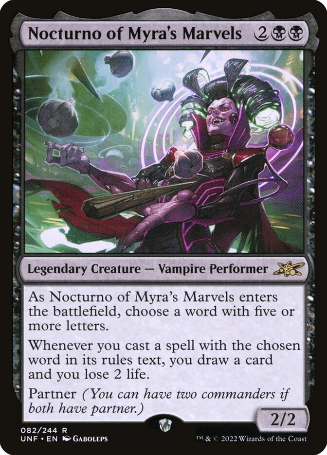 Nocturno of Myra's Marvels 82 (Unfinity)  - Foil | Good Games Adelaide SA