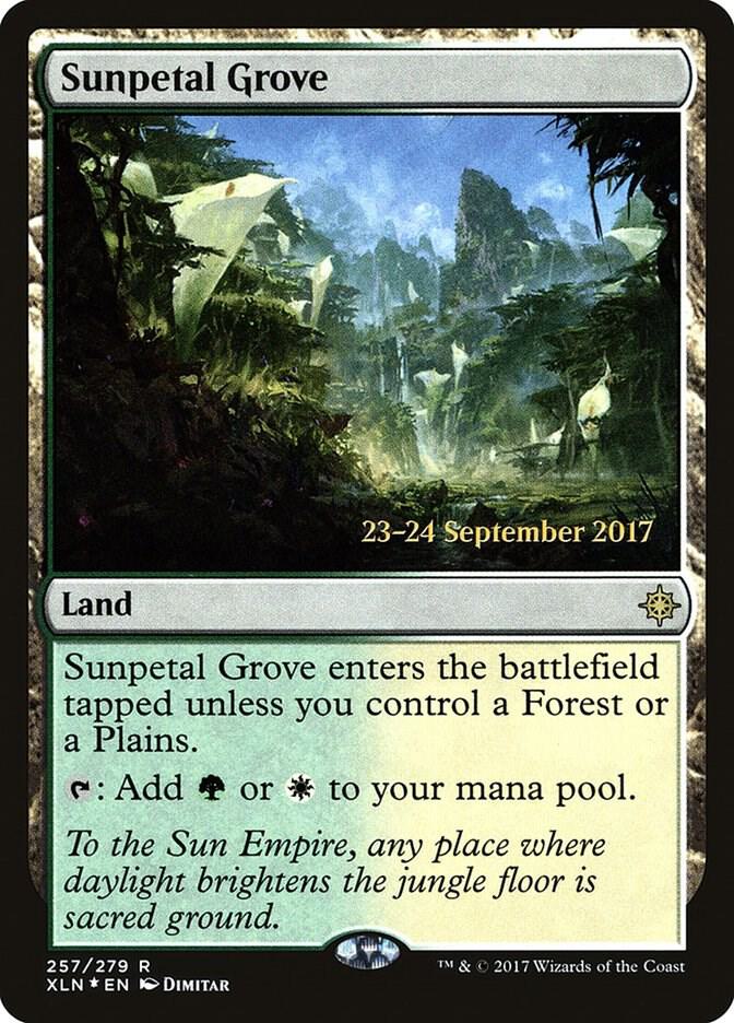 Sunpetal Grove 257 (Prerelease Cards)  - Foil | Good Games Adelaide SA