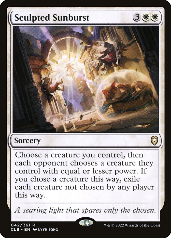 Sculpted Sunburst 42 (Commander Legends: Battle for Baldur's Gate)  - Foil | Good Games Adelaide SA
