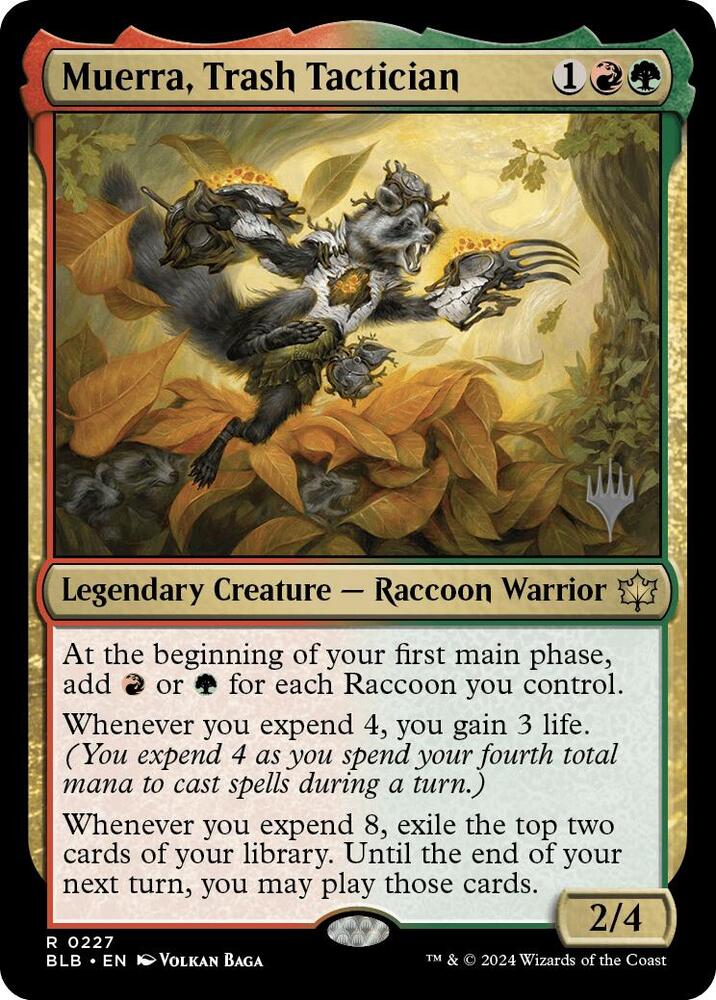 Muerra Trash Tactician 227 (Promo Pack: Bloomburrow)  - Foil | Good Games Adelaide SA